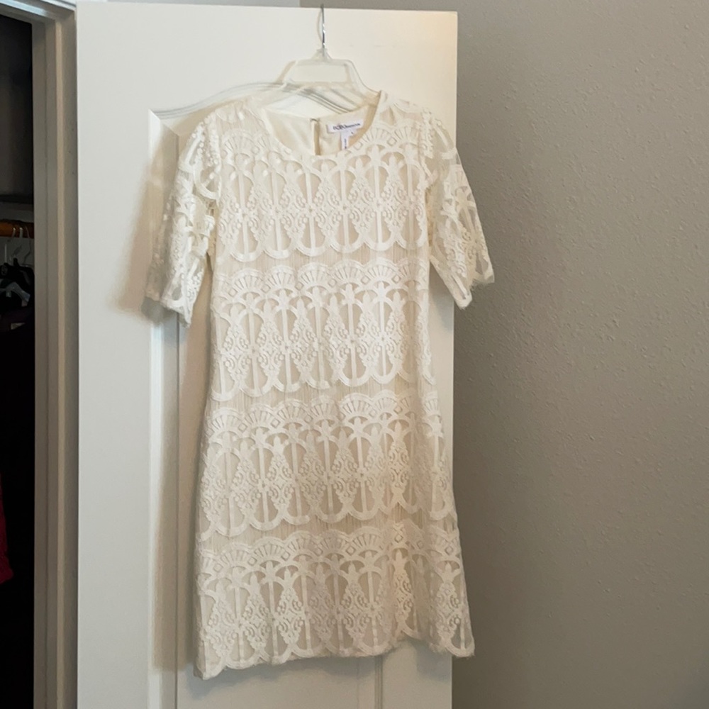 BCBGeneration Creamy White Dress Size S